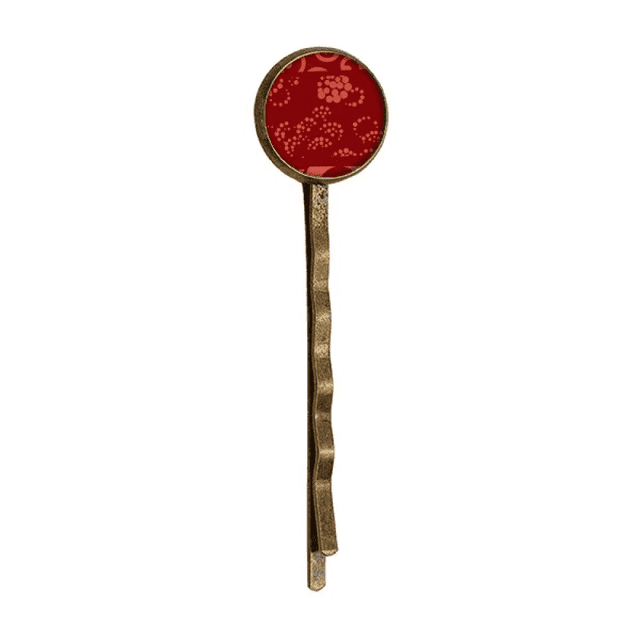 Chinese Japanese Style Asia Wave Dot Pattern Retro Metal Hair Bobby Pin Headwear