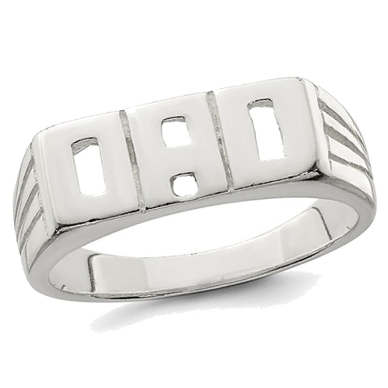 Dad ring sterling silver deals