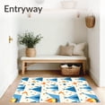 thumbnail image 3 of ODIKA 8'x10' Machine Washable Non-Slip Area Rug, Enchanted Teepee Adventure with Whimsical Camping High Traffic Rug, Blue, 683188, 3 of 7