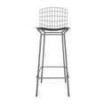 thumbnail image 6 of Madeline 41.73" Barstool with Seat Cushion in Charcoal Grey and Black, 6 of 7