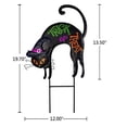 thumbnail image 2 of Metal Cat Yard Sign Garden Stake Halloween Outdoor Decoration, Spooky Black Cat Yard Decor Trick Or Treat Lawn Stake Sign for Home Patio Pathway Driveway Decorations (cat), 2 of 6