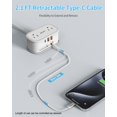 thumbnail image 2 of Travel Power Strip BV4U2S-C BV4U2S-C con 2 tomas de corriente alterna y 3 puertos USB, 2 of 7