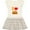 Natural with Stripes, variant on Inktastic I Love Cheeseburgers Girls Toddler Dress