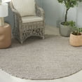 thumbnail image 2 of SAFAVIEH Natura Shannon Geometric Area Rug, Taupe/Ivory, 6' x 6' Round, 2 of 10