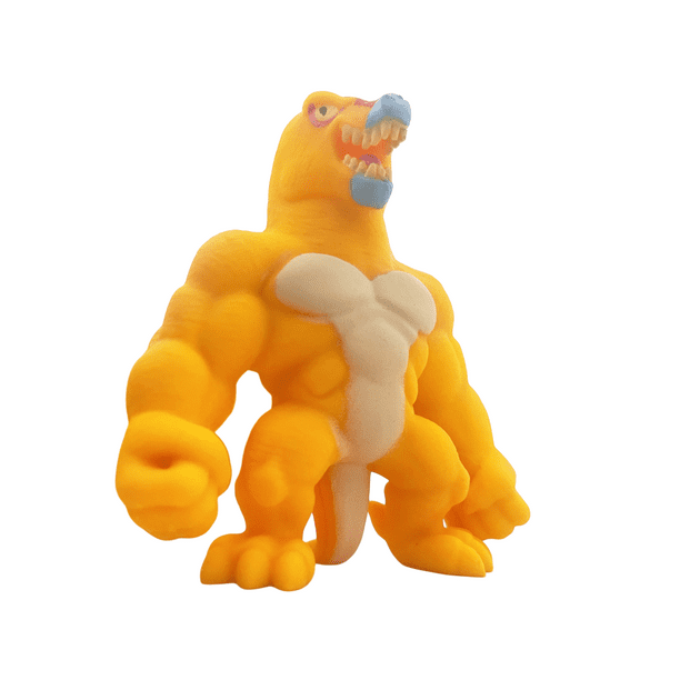 Dino Monster Flex Juguetes Flexibles Dinosaurios Elásticos amarillo Pequeño