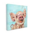 thumbnail image 3 of Smiling Pig Farm Animal Animals & Insects Painting Gallery Wrapped Canvas Print Wall Art, 3 of 7