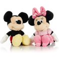 thumbnail image 1 of HHHC Baby Mickey and Minnie Mouse Stuffed Animal HHHC Toy Mini Jingler, 6.5 inches 2 Set, 1 of 5
