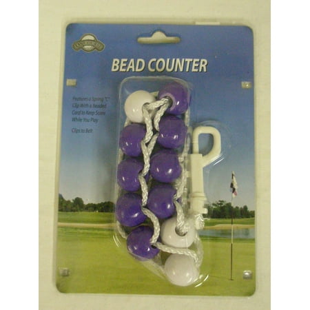 On Course Bead Counter Scorekeeper (Purple) Golf Shot Tracker
