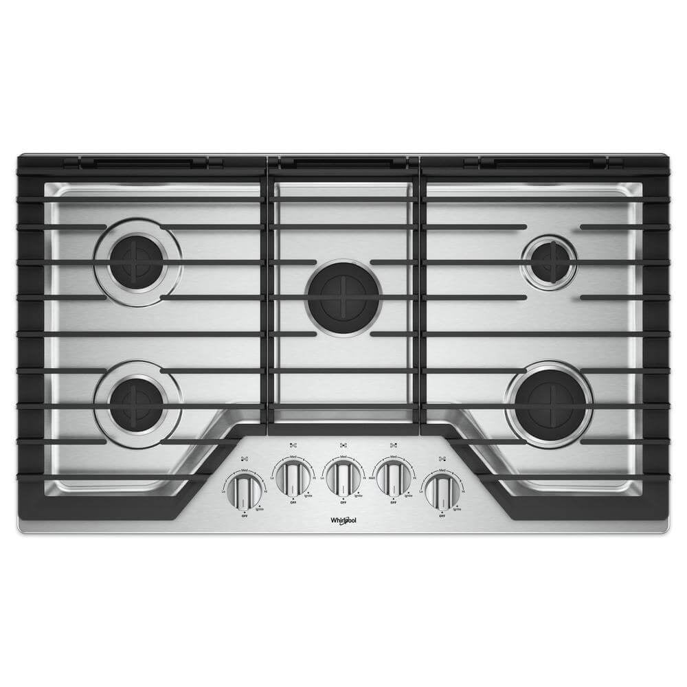 whirlpool stainless cooktop