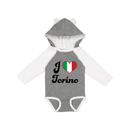

Inktastic Torino Italy Tourin Vacation Gift Baby Boy or Baby Girl Long Sleeve Bodysuit