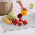 thumbnail image 2 of 3PCS Dish Drying Mat,Absorbent Microfiber Dishes Drainer Mats,Size Drainer Pads for Kitchen Counter,Coffee 24 X 17Inch, 2 of 7