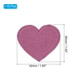 thumbnail image 2 of Uxcell 1.65'' x 1.42'' Iron-on Hot Melt Adhesive Patches Sew Embroidered Patches 10 Pcs Rose Pink, 2 of 7