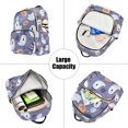 thumbnail image 5 of FORMRS Mini Backpack Purse for Women Travel Daypack Casual Shoulder Bag, Blue Cute Halloween, 5 of 7