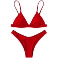 thumbnail image 1 of Maillot de Bain Deux Pièces pour Femmes, Bikini Triangle et String à Nouer sur le Côté, 1 of 3