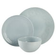 thumbnail image 2 of Gibson Elite Alemany 18 Piece Embossed Dinnerware Set - Aqua Blue, 2 of 5
