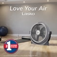 thumbnail image 3 of Lasko WindMachine 20" Large Floor Fan with Pivoting Head for Whole Room Cooling, Portable Indoor 3-Speed Air Circulator, Gray, A20304, 3 of 14