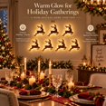 thumbnail image 5 of LED Reindeer Wall Decorations, 7pcs Lighted Holiday Wall Lights, Warm Festive Indoor Display for Living Room, Bedroom, Hallway, Entryway and Party Decor, Brown-B-5.9in, 5 of 8