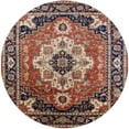 thumbnail image 1 of Ahgly Company Machine Washable Indoor Round Industrial Modern Camel Brown Area Rugs, 7' Round, 1 of 7
