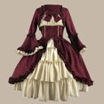 thumbnail image 6 of Jsaierl Women's Halloween Costumes Plus Size Retro Renaissance Dresses Gothic Irish Costumes Princess Peasant Dresses, 6 of 6