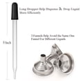 thumbnail image 4 of Frascos cuentagotas de vidrio AOZITA de 60 ml con embudos y pipeta, 4 of 8