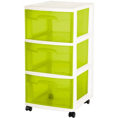 Sterilite 3 Drawer Medium Cart Set Of 2 Walmart Com