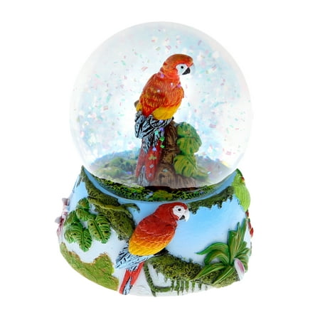 UPC: 0769498033944 | CoTa Global Animal Glitter Snow Globe Glass Collectibles 65mm – Parrot