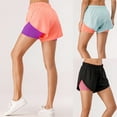 thumbnail image 1 of TFixol Pantalones cortos deportivos 2 en 1 de verano para mujer, teléfono de secado rápido, 1 of 8