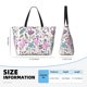 thumbnail image 4 of Fotbe Summer with Flamingo Bolsa de Viaje para Playa - Resistente al Agua, Bolsa Tote de Gran Capacidad y Ligera con 7 Bolsillos para Mujeres y Hombres, 4 of 7