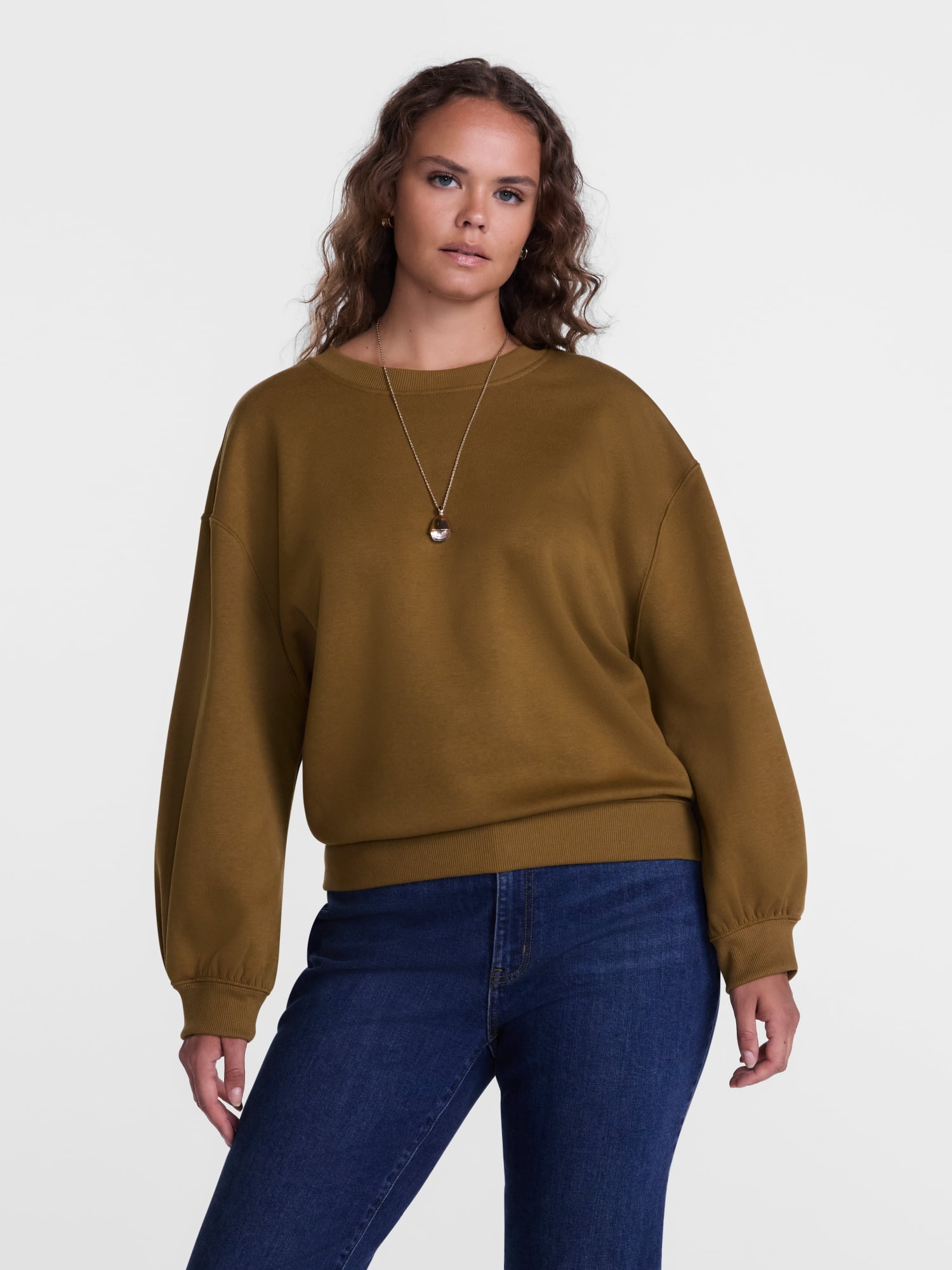 Scenario Women's and Women's Plus Crewneck Sweatshirt, Sizes XS-4X