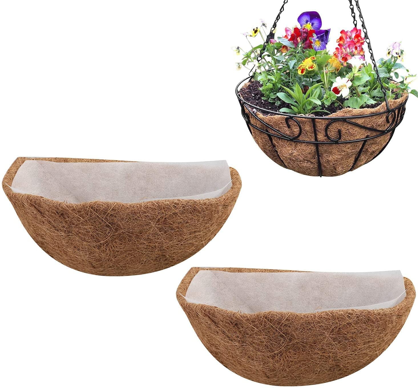 coir basket planter