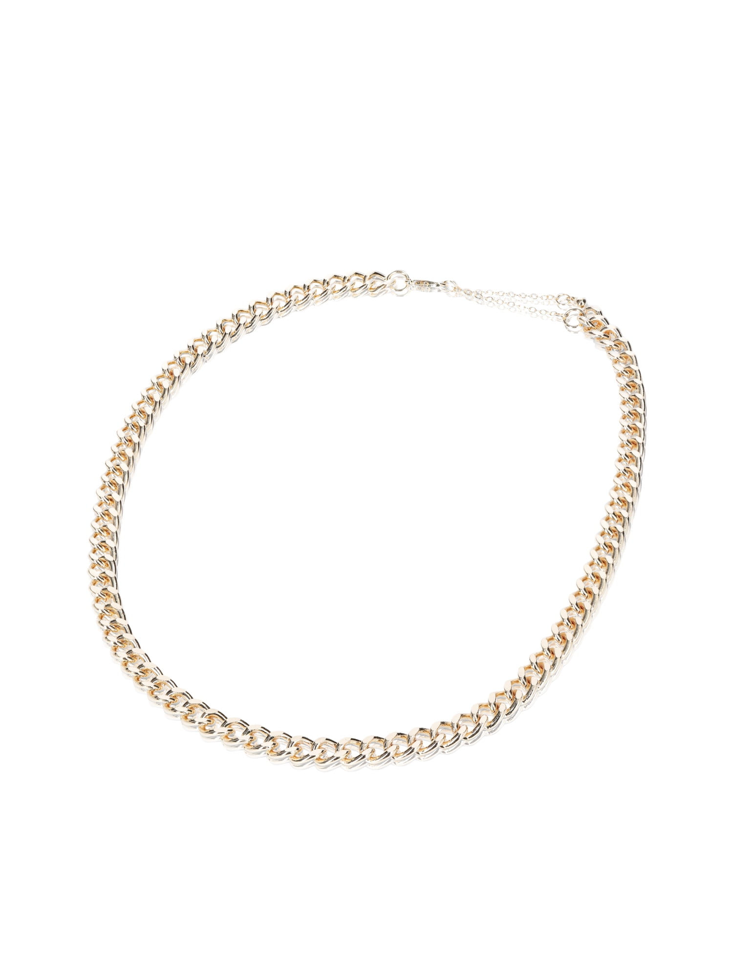 Madden NYC Women's Fashion Two Tone Mixed Chain Necklace Set, 3-Piece