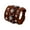 c-brown, variant on Men's Wide Cuff Wristband Punk Rock Motorbike Cross Wide Belt Leather Bracelet
