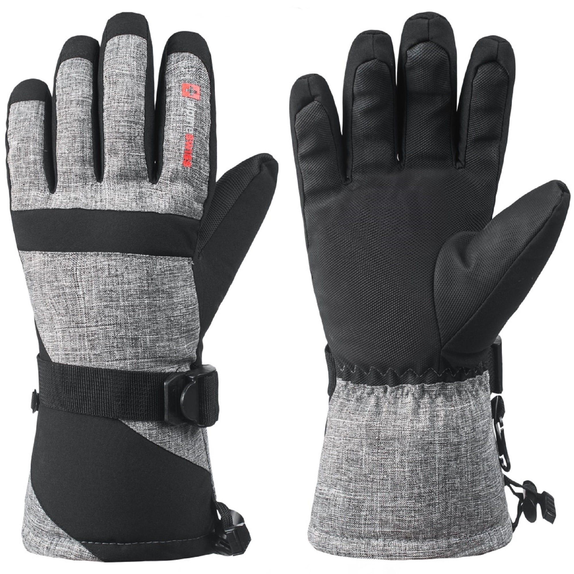 Waterproof Ski Gloves for Men with 3M Thinsulate Warm Winter Gloves Adults Teens 