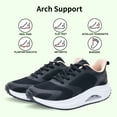 thumbnail image 3 of Artlea Women Arch Support Walking Shoes Orthotic Tennis Shoes for Plantar Fasciitis Women Fashion Sneakers for Foot Pain Relief, Size 6-11, 3 of 7