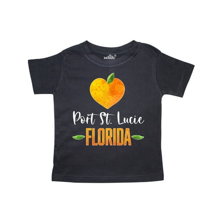 

Inktastic Port St Lucie Florida Orange in Heart Gift Toddler Boy or Toddler Girl T-Shirt