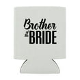thumbnail image 2 of Brother of the Bride Wedding Can Cooler - Drink Sleeve Hugger Collapsible Insulator - Beverage Insulated Holder, 2 of 3