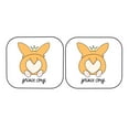 thumbnail image 7 of Kll Prince Corgi Dog Windshield Sun Shade 2-Piece Foldable Car Front Window Sunshade For Most Sedans Suv Truck- Small, 7 of 7