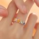 thumbnail image 5 of Mujeres Niñas Temperamento Anillo Completo Colorido Anillos Delicado Diseño Puede Ser Ajustable Anillo Ligero Anillo De Oro De Alto Grado, 5 of 7