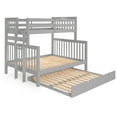 thumbnail image 5 of Bedz King Bunk Beds Twin over Full End Ladder Gray + Full Trundle, 5 of 9