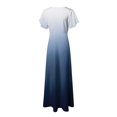 thumbnail image 7 of vigerkar Summer Dress for Women 2025 Elegant Swing Flowy Ruffle V Neck Boho Sun Dresses Trendy Casual Vacation Long Sundresses Navy, L, 7 of 7
