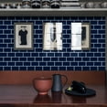 thumbnail image 4 of clevermosaics Deep Blue Peel and Stick Vinyl Wall Tiles for Kitchen & Bathroom Backsplash (Pack of 10, Thicker), 4 of 8