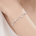 thumbnail image 2 of Pulsera de Plata Esterlina 925 para Mujer, Bracelete Ajustable a 18CM, Regalo para Chicas Xtellar plateado, 2 of 4
