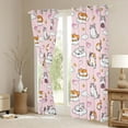 thumbnail image 3 of Feelyou Kawaii Cat Animal Black Out Curtains, Cute Cartoon Curtains Pack of 2 (42x63 Each), 3 of 6