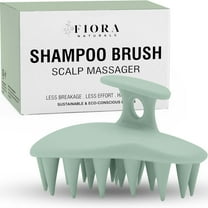 Fiora Naturals Scalp Massager Shampoo Brush - Silicon Scalp Scrubber & Exfoliator for Dandruff Removal and Hair Growth, Scalp Brush for Wet & Dry Hair, Shampoo Brush for Men, Women, Kids - BPA Free