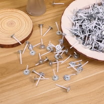 LOLIPPYY 500 Pieces White Candle Wicks with Metal Tabs for Wax, Stable and Even Burning, Ideal for Candle Making