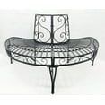thumbnail image 2 of BLACK SEMI-CIRCLE TREE-WRAP BENCH, 2 of 4