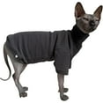 thumbnail image 3 of UOSIA Sphynx Cats Solid Warm Fleece Shirt Cat Turtleneck Thermal Hairless Cat Clothes, 3 of 6