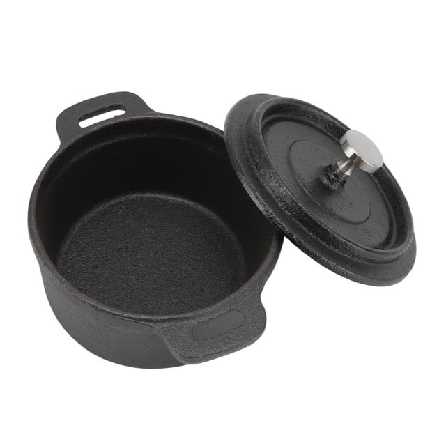 Horno holandés para hornear, horno holandés doble, olla tradicional de hierro fundido, olla de hierro fundido, eficiencia óptima