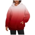 thumbnail image 2 of Mode Femmes Sweat-Shirts Décontractés à Col Rond Sweat-Shirts à Manches Longues Violet Foncé XXL, 2 of 5