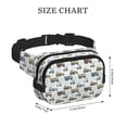 thumbnail image 4 of Zufioo Tractor and Dumper Print Square Double Layer Waist Bag, Durable & Stylish Fanny Pack with Zippered Pockets and Adjustable Strap for Outdoor & Daily, 4 of 9